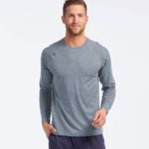 Rhone Reign Long Sleeve in Heathered Navy